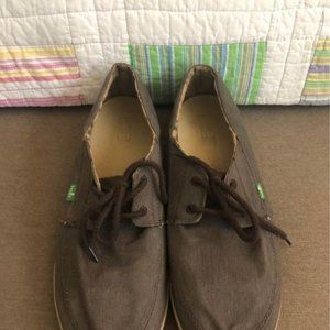 Men's Sanuk Laced Up Casual Shoes, Brown, Size 13